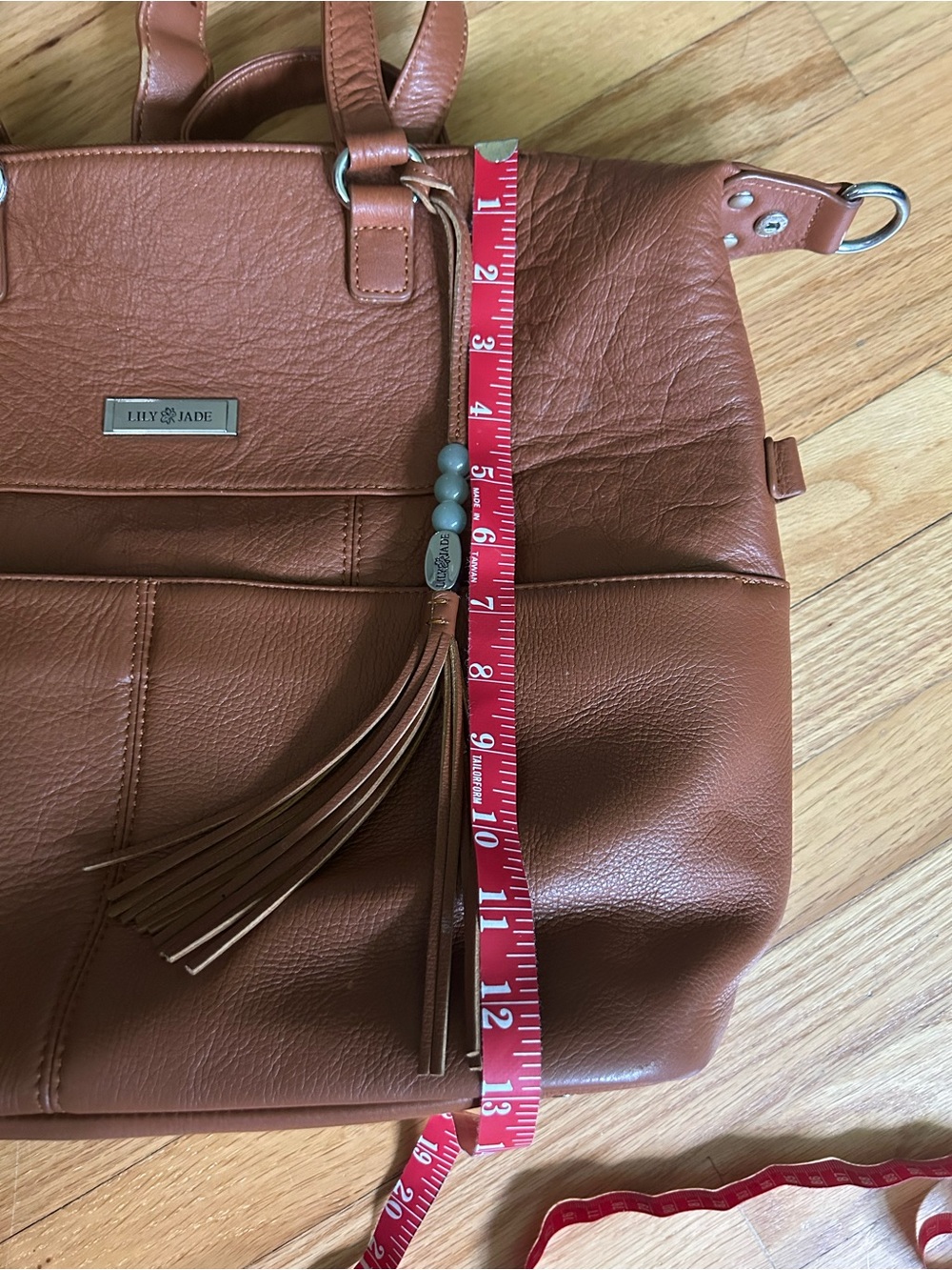 Lily Jade Shaylee Convertible Diaper Bag Backpack Leather - Picture 4 of 12
